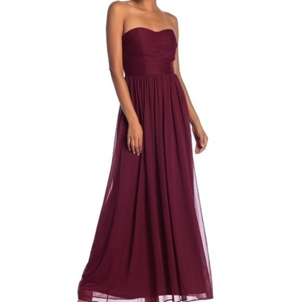 Marina Chiffon Strapless Gown